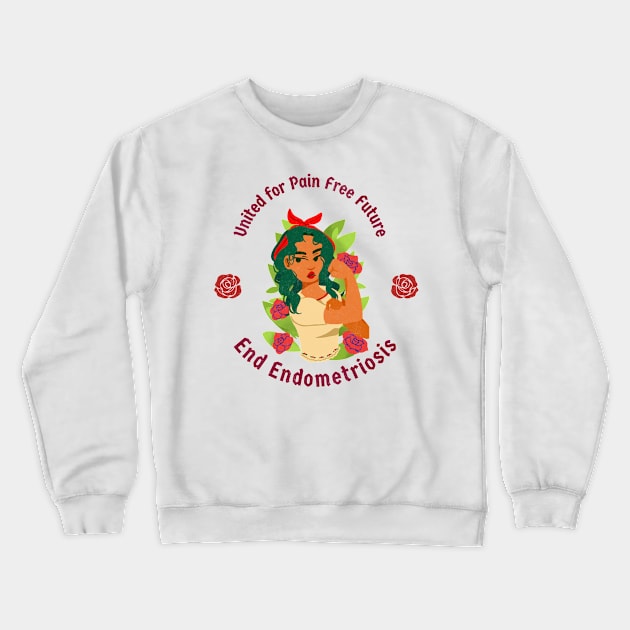 united fr pain free future, end endometriosis Crewneck Sweatshirt by Zipora